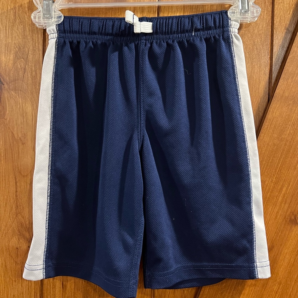 Kids Navy Blue Athletic Shorts